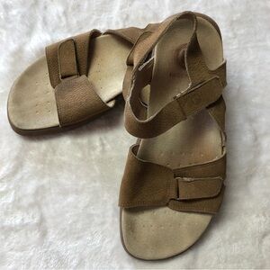 𝅺rockport Brown Leather Sandals Size 6.5B
